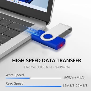 AreTop 2GB USB Flash Drive 10 Pack Pen Drive Memory Stick USB2.0 Pendrive Thumb Drives Bulk for Fold Data Storage Memoria USB (Bulk 10 PCS - Mixed Colors Black/Blue/Purple/Green/Red) - Image 4