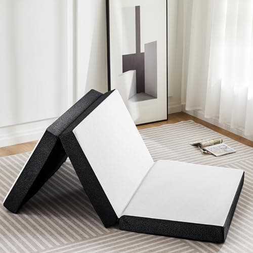OLIXIS Tri-fold Memory Foam Mattress - 3 Inch Twin Size Portable Floor Bed, Foldable Mat for Kids and Adults, Collapsible and Washable Cover with CertiPUR-US Certified, for Travel & Camping & Yoga - Image 1