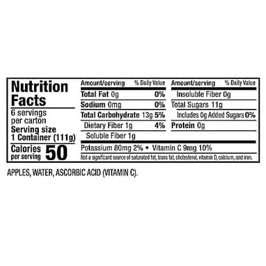 Mott's No Sugar Added Applesauce, 3.9 Oz Cups, 72 Count (12 Packs Of 6), Good Source Of Vitamin C, No Artificial Flavors - Image 2