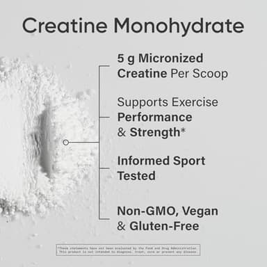 Sports Research Creatine Monohydrate - Gain Lean Muscle, Improve Performance and Strength and Support Workout Recovery* - 5 g Micronized Creatine - 17.46 oz - Image 4