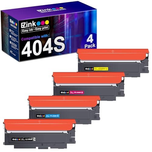 E-Z Ink Compatible Toner Cartridge Replacement for Samsung CLT-K404S CLT-C404S CLT-M404S CLT-Y404S CLT 404S to use with C480FW C430W SL-C430W SL-C480FW SL-C480FN Printer Tray (4 Pack) - Image 1