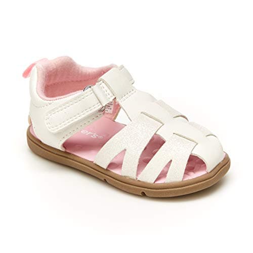 Every Step Girls Adalyn First Walker Shoe, White - Image 1