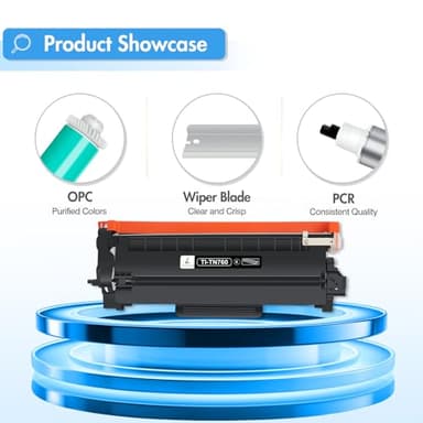 TN760 TN730 Toner for Brother Printer: Compatible for Brother TN 760 730 TN-730/TN-760 High Yield Black for MFC-L2710DW MFC-L2750DW HL-L2350DW HL-L2395DW DCP-L2550DW HL-L2390DW HL-L2370DW 4-Pack - Image 6