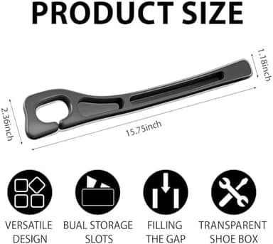 No Drop Seat Guard,Car Seat Gap Filler,Drop seat Gap fillers Between Seat and Console Stop Things from Dropping (Black - Image 5