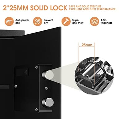 3.3 Cubic Feet Large Safes for Home Use Fire and Water proof, Digital Security Safe with Key and Combination, Home Safes Water and Fireproof for Firearm Medicine Money Valuables - Image 6