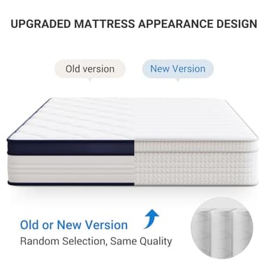 Avenco 10 Inch King Mattress, Individual Pocket Spring King Size Mattresses for Pressure Relief & Motion Isolation, CertiPUR-US Certified, Small Box - Image 2