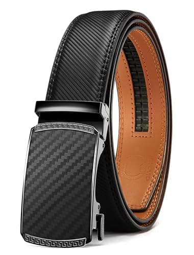 CHAOREN Mens Belt Leather Ratchet Belt - Customizable Fit, Effortless Style - Image 1