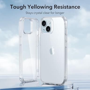ESR Clear Case for iPhone 15 Plus Case, Shockproof Thin Cover, Yellowing-Resistant Slim Transparent TPU Phone Case, Zero Series, Clear - Image 3