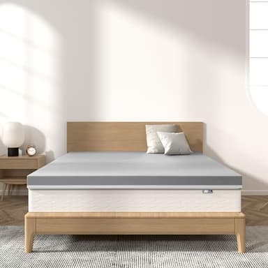 BedStory Firm Mattress Topper King Size 2 Inch - Memory Foam Mattress Topper for Back Pain Relief - Gel & Bamboo Charcoal Infused Cooling Pad - Ergonomic Bed Topper, CertiPUR-US Certified - Image 7