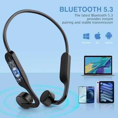 CHENSIVE Bone Conduction Headphones Wireless Headphones Bluetooth 5.3 Open Ear Headphones 10H Playtime Sports Earphones with Mic, IPX6 Waterproof Headset for Running,Cycling, Hiking, Driving - Image 6