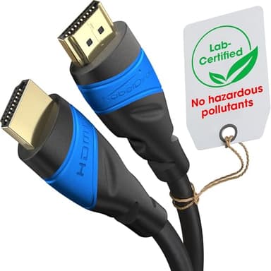 KabelDirekt 4K HDMI Cable – 20ft & Longer HDMI Cables (20ft–75ft) – German-Engineered HDMI Cord – Supports 4K@60Hz, UHD, HDR, ARC, Ethernet – HDMI Cable for Playstation3/4/5, HDTV, PC, Gaming Consoles - Image 1