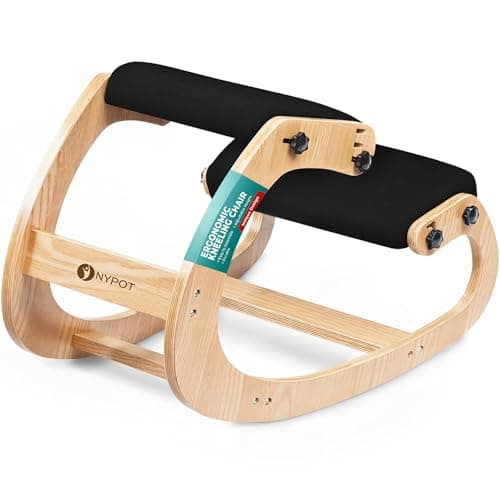 NYPOT Ergonomic Kneeling Chair with Adjustable Seats - Knee Chair for Posture Correction & Kneel Rocking Stool for Desk - Back Pain Relief and Support for Home and Office - Image 1