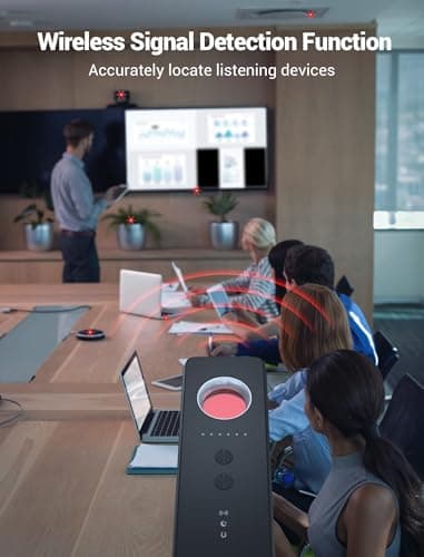 Ｓｍｈａｗｋ smhawk Hidden Camera Detector - 2025 Camera Detector, Bug Detector, GPS Tracker Detector, spy Camera, Listening Device Detector for Hotels, Home, Office, 6 Levels Sensitivity,4 Modes - Image 6