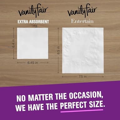 Vanity Fair Extra Absorbent Premium Paper Napkins, 960 Count, Disposable Napkins Made Soft and Strong for Messy Meals and Everyday Use - Image 3