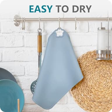 Cutebe Silicone Placemat for Toddles Kids Non-Slip Reusable Portable Kids Placemats for Dinning Table Heat Resistant Placemats, Baby Placemat Stain Resistant Silicone Mat for Dining Table 3 Pack - Image 2