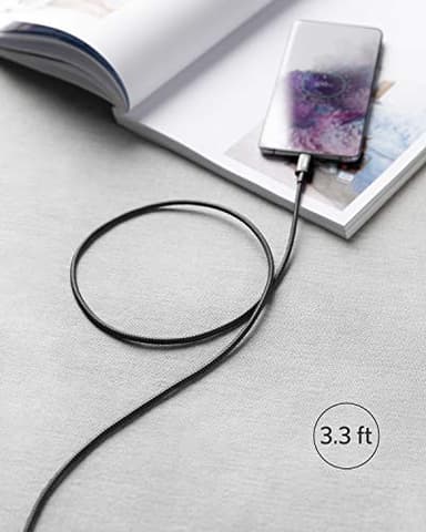 Anker USB C to USB C Cable, Type-C 60W Fast Charging Cable (3.3 FT, 2Pack) for iPhone 17 Series, iPad mini 6 and More (Black) - Image 7