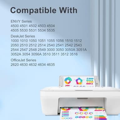 61XL 61 Ink Cartridge Combo Pack Replacement for HP Ink 61 61XL Ink Cartridges for HP Printers Envy 4500 5530 4502 Officejet 4630 Deskjet 2540 3510 Ink 61, 2-Pack - Image 2