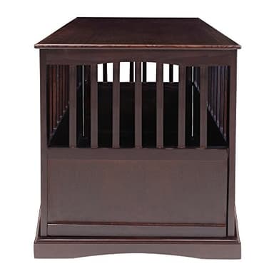 Casual Home Wooden Large Pet Crate, End Table, Espresso, 24 x 36.5 x 29.5 in - Image 9