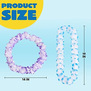 JOYIN 120 Counts Hawaiian Leis Bulk, Colorful Tropical Flower Leis for Kids Adults Hawaiian Beach Luau Party Favors Decorations - Image 4