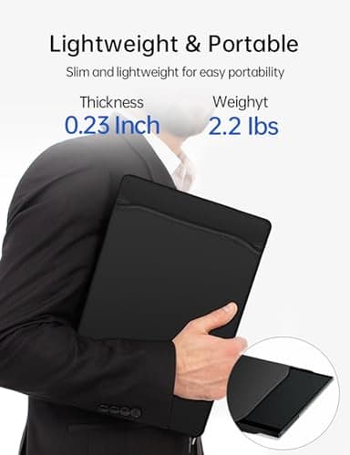 15.6'' Portable Monitor Touchscreen, FHD IPS Touch Screen with Tempered Glass, Travel Monitor with Kickstand & Speaker, HDMI USB C External Monitors for Laptop Phone Computer Xbox Switch - Image 8