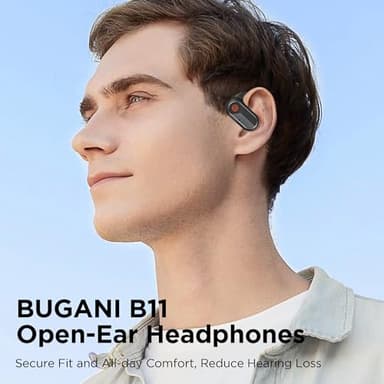 BUGANi Open Ear Headphones Earbuds Wireless: Bluetooth Headphones 5.4 Wireless Earbuds, 50H Playtime, IPX5 Waterproof Ear Buds for Running - Image 2