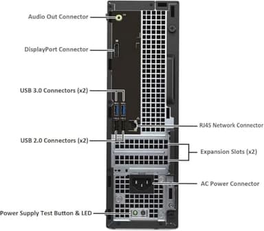 Dell OptiPlex 3040 SFF Computer Desktop PC with 24" FHD Monitor, Quad-Core i5-6500 up to 3.6 GHz, 8GB RAM, 256GB SSD, Keyboard and Mouse, WiFi, BT, Windows 10 Pro (Renewed) - Image 4
