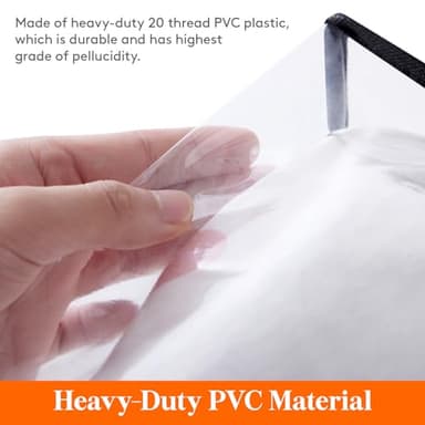 Lifewit 4 Pack Clear Clothes Storage Bags, 40L Plastic Blanket Storage Bag, Vinyl Foldable Moving Bags with Zipper, Closet Organizers and Storage Containers for Bedding, Duvet, Comforter - Image 2