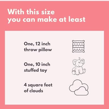 SARANDAVE Fiberfill Stuffing, Polyester Stuffing for Stuffed Animals, Pillows, Fiber Stuffing for Crochet, High Resilience Fill - 7 Oz 200 Grams - Image 8