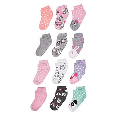 Cherokee Little Girls 12 Pack Shorty Socks - Image 1