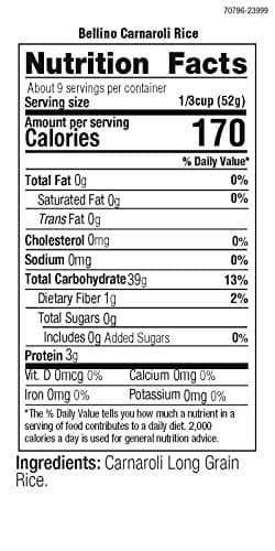Bellino Carnaroli Superfino Long Grain Rice, 16 Ounce Boxes (Pack of 12) - Image 6