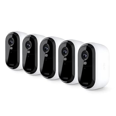 Arlo Essential Security Camera 2K | Outdoor - Indoor | 2nd Gen | Wireless with Spotlight, 2-Way Audio, Color Night Vision, Live Stream, Motion Activation, Real Time Notifications - White, 5 Cameras - Image 1