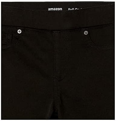 Amazon Essentials Women's Mid-Rise Stretch Pull-On Jegging - Discontinued Colors, Black, 14 Short - Image 5