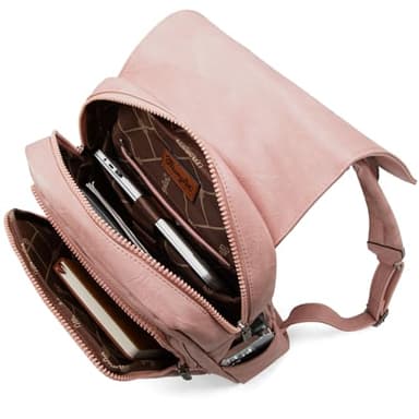 Montana West × Wrangler Leather Backpack Purse for Women Laptop Backpack Fashion Pink Backpack - Image 4