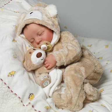 BABESIDE Lifelike Reborn Baby Dolls Boy - 17-Inch Baby Soft Body Realistic-Newborn Baby Doll Silicone Full Body Vinyl Real Life Baby Dolls with Toy Accessories - Image 5
