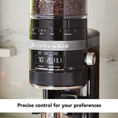 KitchenAid Burr Coffee Grinder - KCG8433 - Onyx Black - Image 4