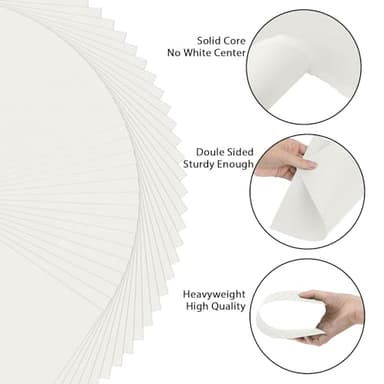 OcePor 50 Sheets Cream Cardstock Paper, Colored Printer Paper 8.5 x 11, Card Stock Thick Construction for Craft,Scrapbook，Office Printing, Invitations, Certificates，92 lb/250gsm - Image 3
