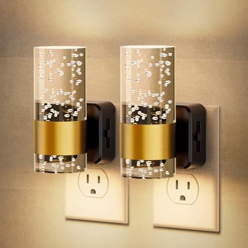 JandCase Night Light, Night Lights Plug into Wall,2 Pack 3000K Dimmable LED Night Light with Adjustable Brightness, Automatic Night Lights Plug in with Auto Light Sensor, for Bathroom Hallway Decor - Image 1