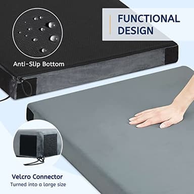 HomeMate Memory Foam Camping Single Mattress Pad Mat-Sleeping Pad Mat Portable Roll Up Travel Mattress CertiPUR-US for Adults-Camping Bed for Guests Floor Sleepover with Waterproof Cover Travel Bag - Image 6