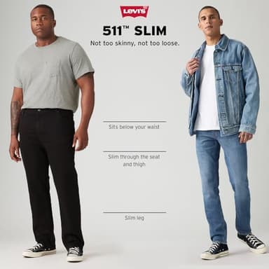 Levi's Men's 511 Slim Fit Jeans (Also Available in Big & Tall), Stargazer, 34W x 32L - Image 4