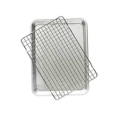 Nordic Ware Naturals® Quarter Sheet with Oven-Safe Nonstick Grid - Image 1