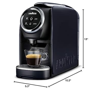 Lavazza BLUE Classy Mini Single Serve Espresso Coffee Machine LB 300, 5.3" x 13" x 10.2" 2 Coffee selections: simple touch controls, 1 programmable free dose and 1 pre-set - Image 7