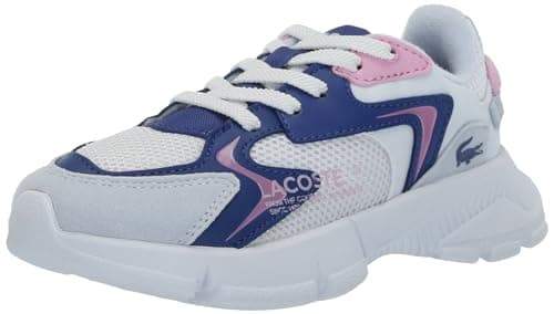 Lacoste Unisex-Child Infant's L003 Neo Sneaker, Light Blue/White, 10 - Image 1