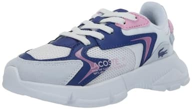Lacoste Unisex-Child Infant's L003 Neo Sneaker, Light Blue/White, 10 - Image 1