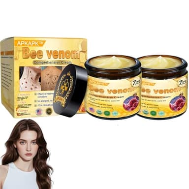 APKAPK Bee venom comprehensive Cream, Bee Venom Skin Treatment Cream,Deeply nourishes the skin and reduces skin blemishes (2PCS) - Image 1