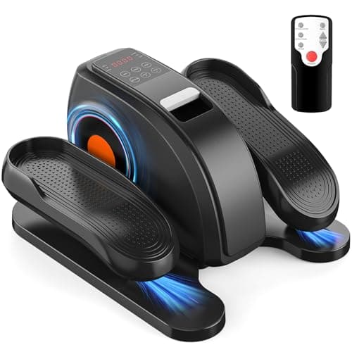 OLIXIS Under Desk Elliptical Machine, Compact, Quiet & Portable Pedal Exerciser with Adjustable Speed, LED Display, Ideal Mini Elliptical for Home or Office Workout - Image 1