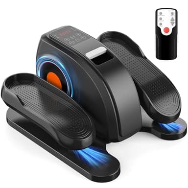 OLIXIS Under Desk Elliptical Machine, Compact, Quiet & Portable Pedal Exerciser with Adjustable Speed, LED Display, Ideal Mini Elliptical for Home or Office Workout - Image 1