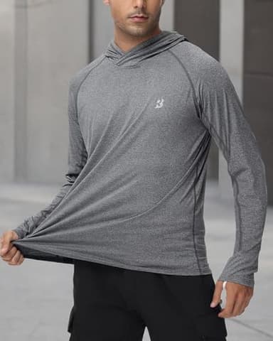 Roadbox UPF 50+ Fishing Shirts for Men Long Sleeve UV Sun Protection Hoodie Outdoor Hiking Shirts - Image 6