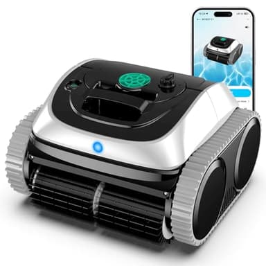 WYBOT C1 Robotic Pool Vacuum for Inground Pools, 150min Runtime Cordless Pool Cleaner up to 1,614Sq.ft, Wall & Waterline Cleaning, 4-in-1 Smart Navigation, App Support - Image 1