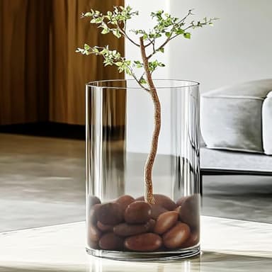 YISZM Rocks for Plant 5lbs, Red River Rocks 1-2 Inch Natural Pebbles for Indoor Plants, High Polished Decorative Stones Vase Filler Fish Tank Aquariums Landscaping Garden - Image 2