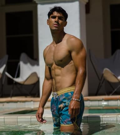 maamgic Mens Short 80s 90s Vintage Swim Trunks with Mesh Lining Quick Dry Bathing Suit Board Shorts Floral Dark Green Medium - Image 2